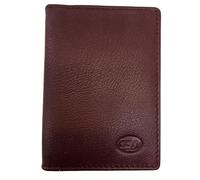 TheGloveHut Portefeuille unisexe en cuir souple véritable pour cartes de crédit, Bordeaux, Taille unique, porte-cartes en cuir