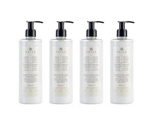 thehotelery.de PRIJA Après-shampoing protecteur à l'extrait de noyer vert pour tous les types de cheveux, nourrit et nourrit les cheveux et protège contre les agressions extérieures, avec pompe