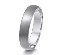 Theia Bague Titane Finition Mate Forme Demi-Jonc Confort 5mm - Taille 56