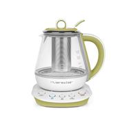 Théière 0.8l 800w blanc et vert