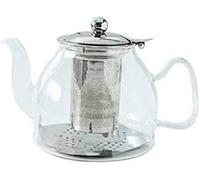 Théière 1l Cuisinière à Induction Borosilicate Théière en Verre électromagnétique Filtre en Acier Inoxydable Fleur Bouilloire Multifonctionnelle, A, One Size