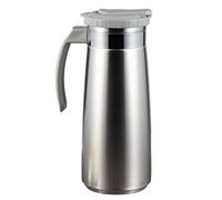 Théière à eau en acier inoxydable pour boissons chaudes et froides Gris 9,5 x 23,5 cm