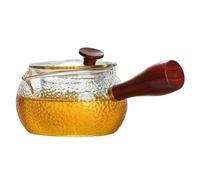 Théière à passoire en verre, théière avec infuseur thé amovible, for vrac, bouilloire café transparente filtre, de cuisine