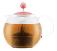 Bodum Théière à piston ASSAM 1823-539B 0,5 l verre borosilicaté rose