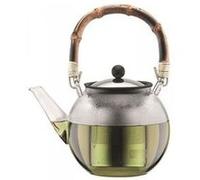 Bodum Théière avec manche en bambou Assam 1 l Clair
