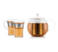 Théiere a piston BODUM ASSAM SET 1.0 l avec filtre couvercle plastique 2 tasses ve G