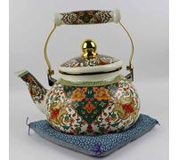 Théière à thé de 2,5 l avec infuseur, design durable sans sifflet, poignée résistante à la chaleur