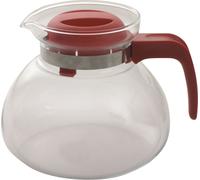 Théière avec couvercle Pichet 1,8 L Pichet de thé Jus d'eau Carafe de thé Verre dur