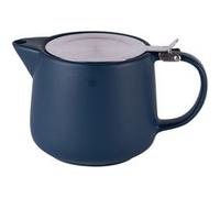 Théière avec filtre Uno 0.9L bleu - - Bleu - Grès