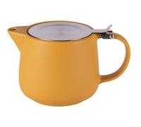 Théière avec filtre Uno 0.9L jaune - Table Passion - Jaune - Grès G
