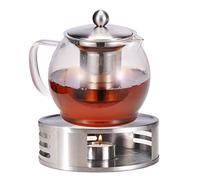 - Théière avec infuseur en verre réchaud env. 1,2 l
