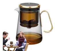 Théière avec infuseur pour thé en vrac avec passoire,Théière avec groupe infuseur,Théière magnétique avec passoire et couvercle | Élégant brasseur à thé ornement avec poignée pour fleurs et feuilles