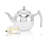 Théière avec infuseur, Theiere Marocaine en Acier Inoxydable pour Cuisinière à Induction, Théière Bouilloire pour Maison Hôtel Restaurant(1050ML)