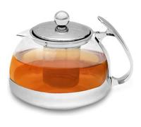 Monzana Théière avec passoire thé en acier inoxydable verre 1,2 litres boisson chaude froide glaçon
