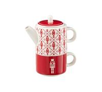 Théière Avec Tasse "Casse-Noisette" 78cl Rouge