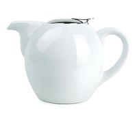 Théière blanche avec filtre en porcelaine 0,5l