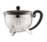 Bodum - Théière BODUM Chambord filtre en acrylique noir 6 tasses/1.3 L