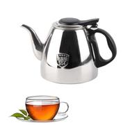 Théière Bouilloire à Thé, Théière en Acier Inoxydable avec Poignée Résistante à la Chaleur Finition Miroir Théières pour Cuisinière Winco Théière en Métal à Col de Cygne(M)