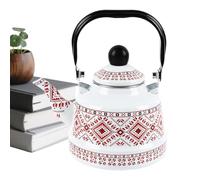 Théière - Bouilloire chauffante à eau en émail de 7,48 pouces 2,5 L, récipient de brassage de boissons vintage, récipient de service de cuisine rétro | Accessoire de vaisselle à bouilloire pour les pr