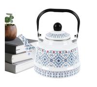 Théière | Bouilloire En Fonte Émaillée Pour Cuisine | Pour Jardin, Terrasse, Pelouse, Salon De Jardin, Appartement, Pique-Nique, Camping | pour Camping, Pelouse, Terrasse, Maison, Appartement