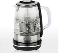 Théière Bouilloire Instant T électrique en Verre 1.5L TI600 avec Infuseur filtre à Thé Inox 2200W Compacte,Ebullition,70°à 100°C