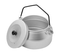 Théière Camping Poignée Pliable - Portable En Titane Avec Tasse, 1L Aluminium Léger Théière Eau Chaude, Poignée Pliable Réchaud Outdoor Compact Pour Café Jardin Famille Pique Nique Randonnée Extérieur