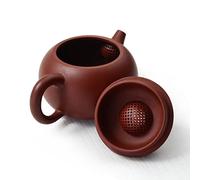 Théière chinoise en argile Zisha rouge Dahongpao Xishi pour thé Gongfu en vrac (M rouge SQ)