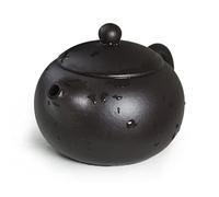 Théière chinoise Yixing en sable noir véritable Heijingang avec sac en corde (S mini)