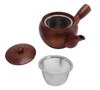 Théière Classique En Bois, Théière Japonaise Avec Filtre à Infuseur Amovible En Acier Inoxydable, Bouilloire à Thé Sifflet Pour la Maison, le Restaurant, le Bureau