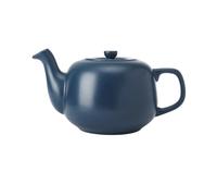 La Cafetière Théière classique traditionnelle avec poignée confortable et bec verseur anti-goutte, sert 4 tasses, pour sachets de thé, facile à nettoyer, passe au lave-vaisselle, 1,2 l, bleu marine
