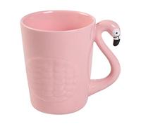 Théière créative 3D en porcelaine avec flamant rose pour bureau, maison, restaurant