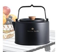 Théière de camp, cafetière, bouilloire à thé de camping - Bouilloire à café et à thé d'extérieur 1 L,Ustensile de cuisine de Camping avec égouttoir à , bouilloire à eau pour voyage, pique-nique, ra