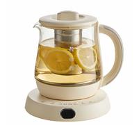 Théière de santé multifonctionnelle, Kettle électrique électrique en verre domestique de 0,8 L, 40~90 ℃ réglable à la température, préservation de la chaleur de 12 heures, pour le thé, lait chaud