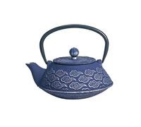 Théière de type japonaise bleue en fonte 0.8 litre