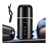 Théière de voiture - Bouilloire à thé et à café à chauffage rapide - 12 V/24 V - 420 ml - Tasses chauffantes universelles avec fonction mélangeur automatique - Tasse de voyage pour garder le lait et