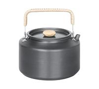 Théière D'extérieur - Système De Verrouillage Avec Poignée En Silicone, Composant De Corps Léger Gris, Accessoire De Versement Sans Goutte, Équipement De Cuisine Compact | Équipement Polyvalent De Boi