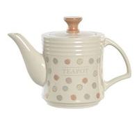 Théière DKD Home Decor Beige Grès 1 L