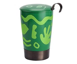 Théière Eigenart Opera verte 350 ml porcelaine