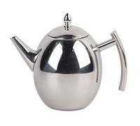 Théière en Acier Inoxydable 1,5 L Théière à Thé avec Filtre Amovible et Couvercle Theière Inox Facile à Nettoyer pour Maison, Hôtel, Restaurant et Bureau