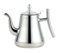 Théière en acier inoxydable 304 à chauffage rapide avec infuseur - 1,6 litre et 2,1 litres for thé en vrac, café et plus encore(Onecolor,1.6 Quart)