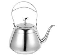 Théière en Acier Inoxydable 304 Anse, Filtre Intégré | Finition Argenté Miroir, Style Kung Fu Classique, pour Thé Oolong, Eau Chaude et Service à Domicile