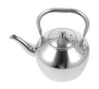 Théière en Acier Inoxydable avec Anse 1,5 L et Couvercle | Bec Étroit à Versement Fluide, Fond Résistant à Chaleur, pour Thé, Lait ou Café sur Table et Cuisinière