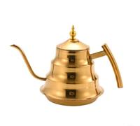 Théière en acier inoxydable avec bec verseur d'aigle, bouilloire antirouille pour cuisine et bureau, poli miroir, design minimaliste moderne, moulé sans couture, durable et facile à nettoyer,
