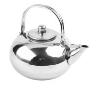 Théière en acier inoxydable avec passoire - Capacité : 1 l, 1,5 l, 2 l, 2,5 l - Poli miroir - Pour infusion du thé et du café (S122L) (SKU)