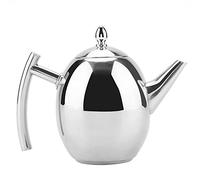 Théière en Acier Inoxydable, Bouilloire à Thé et Café avec Filtre à Infuseur Amovible pour Thé en Vrac(1500ML)