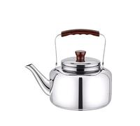 Théière en acier inoxydable, cuisinière portable ultra légère, bouilloire à sifflet, bouilloire bouillante, pichet à eau, pour la cuisine, la maison, la chaudière à eau ( Color : Silver , Size : 4L )