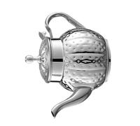 Théière en acier inoxydable facile à nettoyer, bouilloire à thé à poignée ergonomique résistante à la pour la cuisine à domicile ou les bureaux, utilisez une vieille théière sans rouille