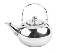 Théière en acier inoxydable poli avec filtre de capacité de 2 à 5 L pour thé et café avec buse anti-fuite (1,5 l)