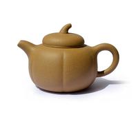 Théière en argile chinoise Zisha - 236,8 g - Jaune - Aubergine - Pour thé et café en vrac