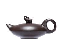 Théière en argile violette motif éléphant pour hôtel, salon de thé, ménage